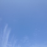 青空のすじ雲