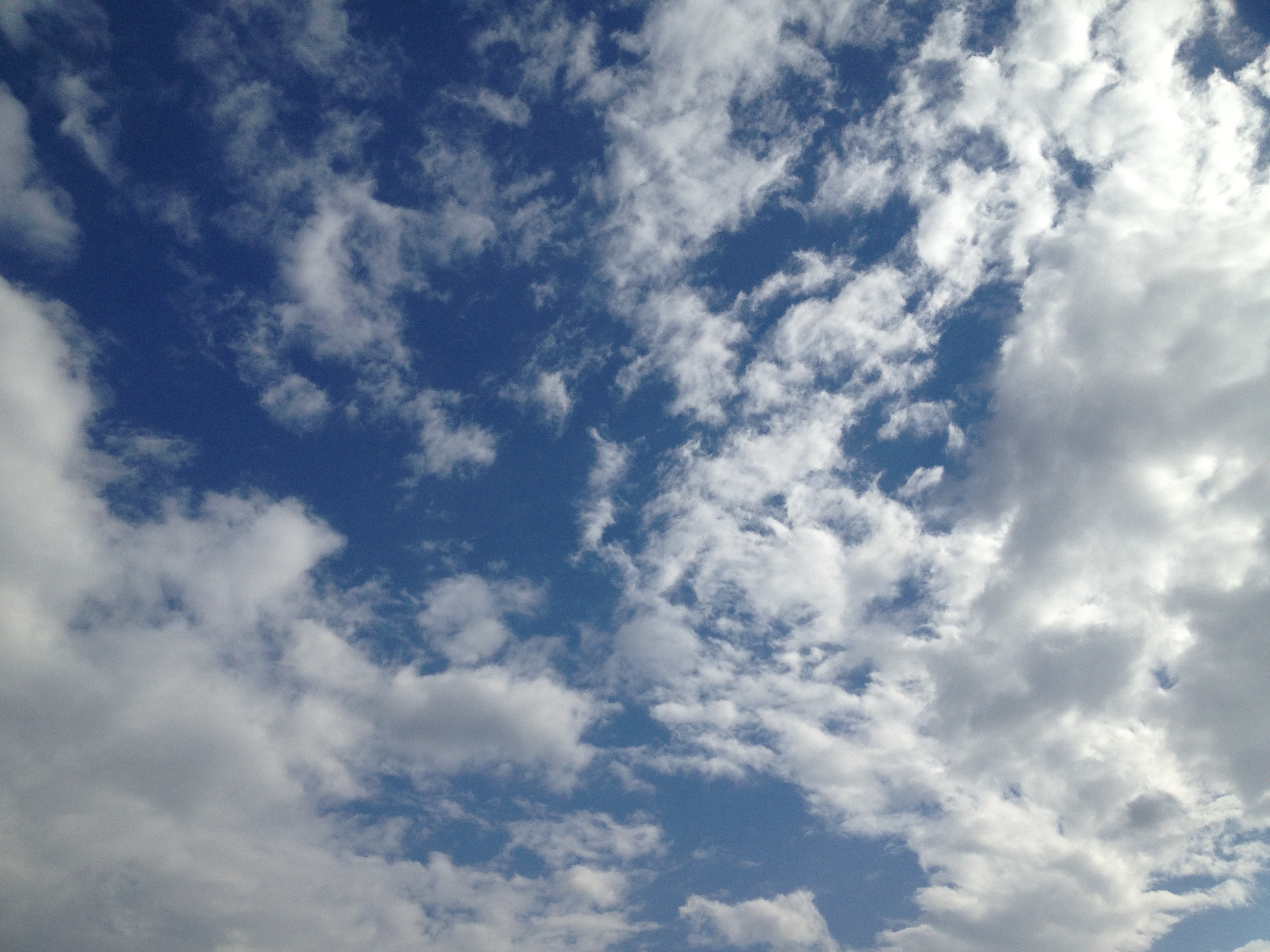 青空にまばらな雲